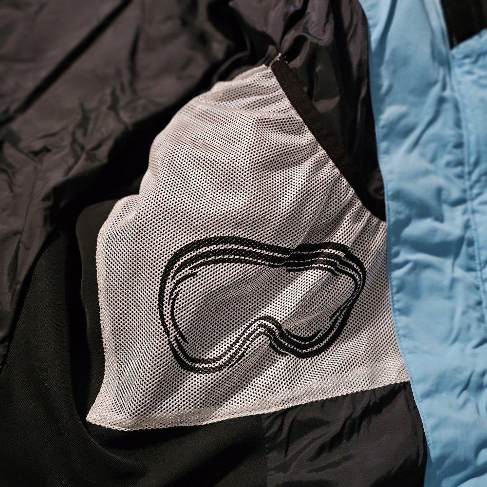 Obermeyer Ridge Line Down-Filled Ski Jacket Black/Sky Blue– Women’s Size 8 - Picture 12 of 13